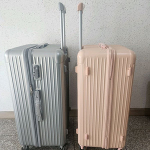 28인치 캐리어팜 커플용 그레이핑크