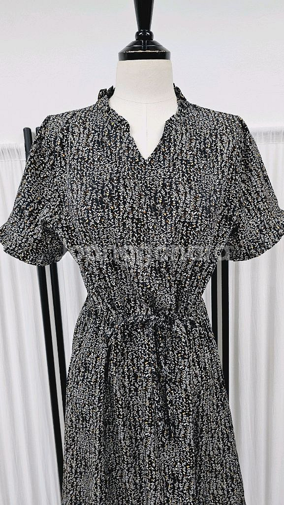 (새상품)레드망고 여름 원피스 허리끈 원피스 프린트원피--0