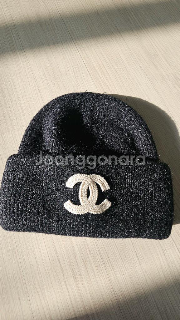 CC 로고 니트 비니 모자--1