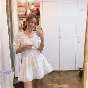 파리앤뉴욕 아일렛원피스 택채 새상품