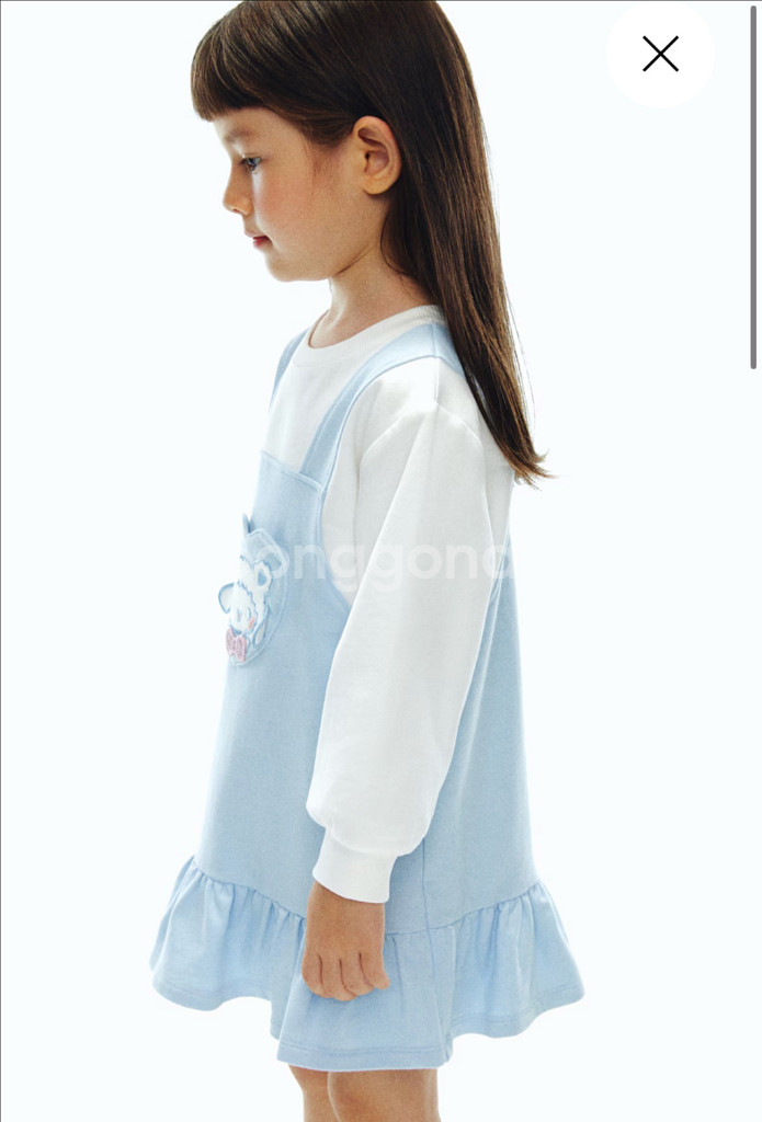 에첸엠 h&m 여아 산리오 시나모를 원피스--1