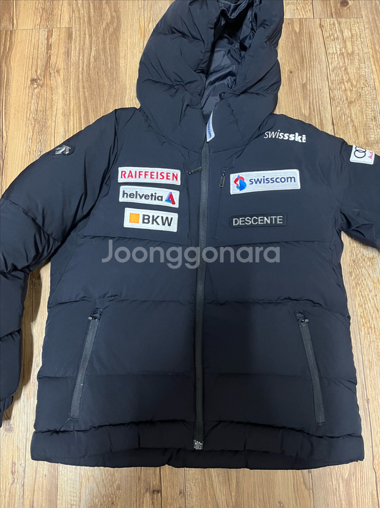 데상트 영애슬릿 아우디 레플리카 패딩 점퍼 자켓 140 주니어 숏다운 다운 스키 스키팀 스키복--0