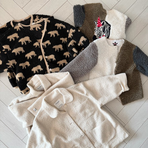 쌍둥이 옷 여아쌍둥이 뽀글이아우터 총6벌 일괄 (우체국택배포함)5~7세