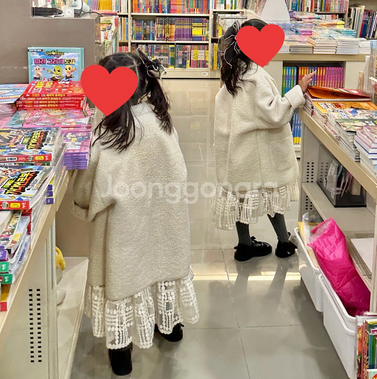 쌍둥이 옷 여아쌍둥이 뽀글이아우터 총6벌 일괄 (우체국택배포함)5~7세--7