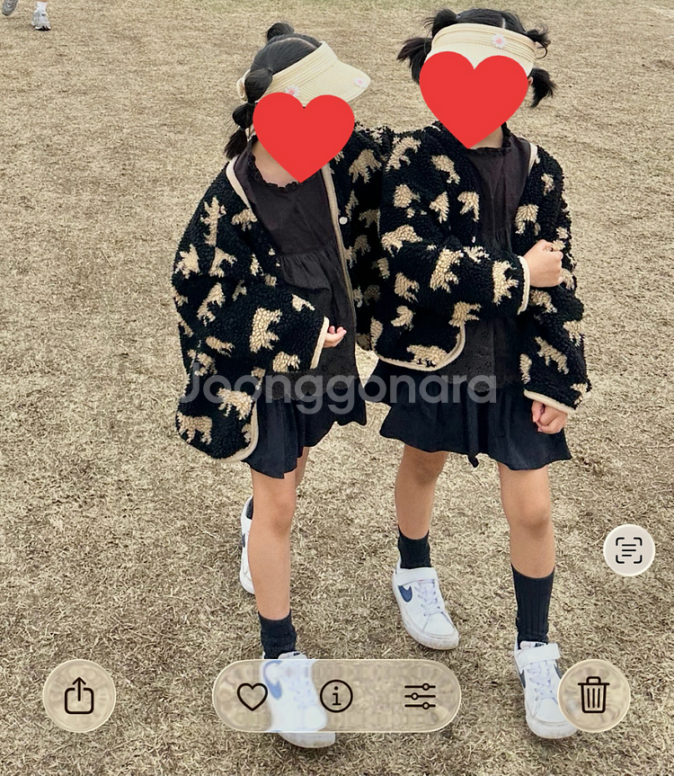 쌍둥이 옷 여아쌍둥이 뽀글이아우터 총6벌 일괄 (우체국택배포함)5~7세--6