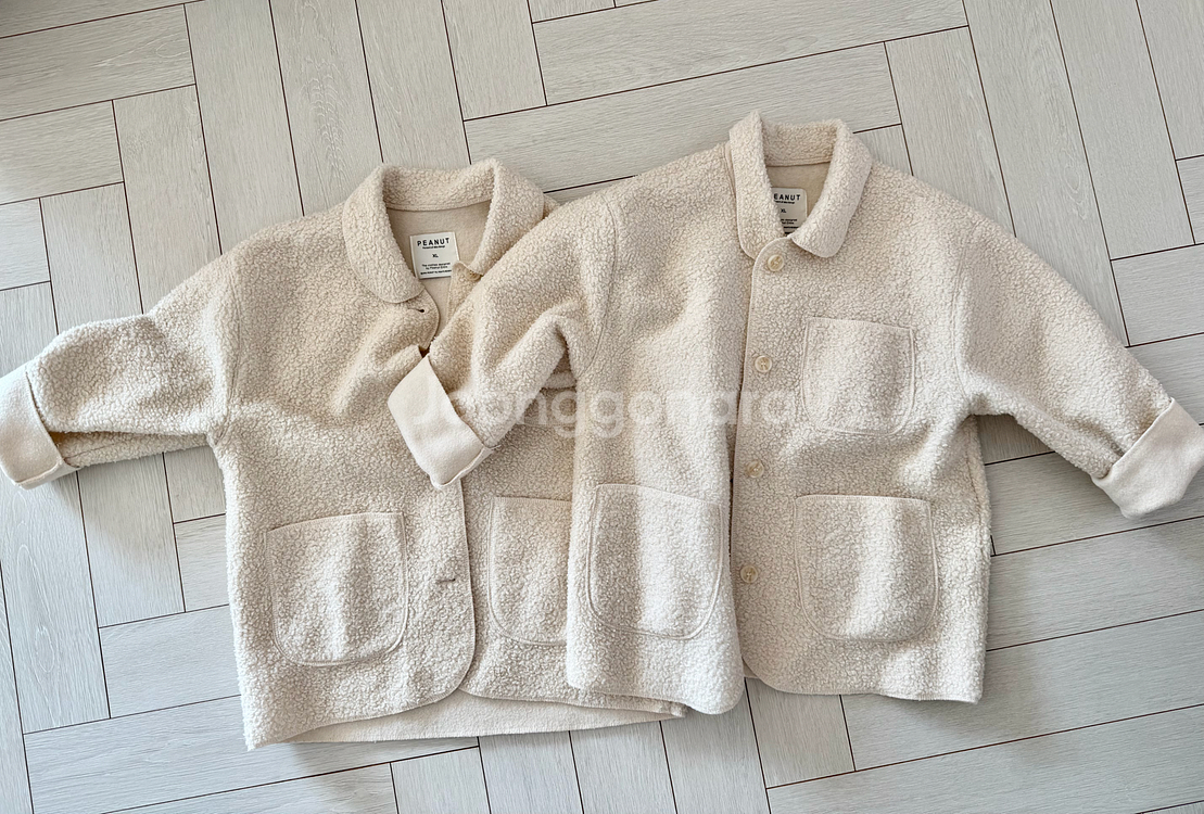 쌍둥이 옷 여아쌍둥이 뽀글이아우터 총6벌 일괄 (우체국택배포함)5~7세--3