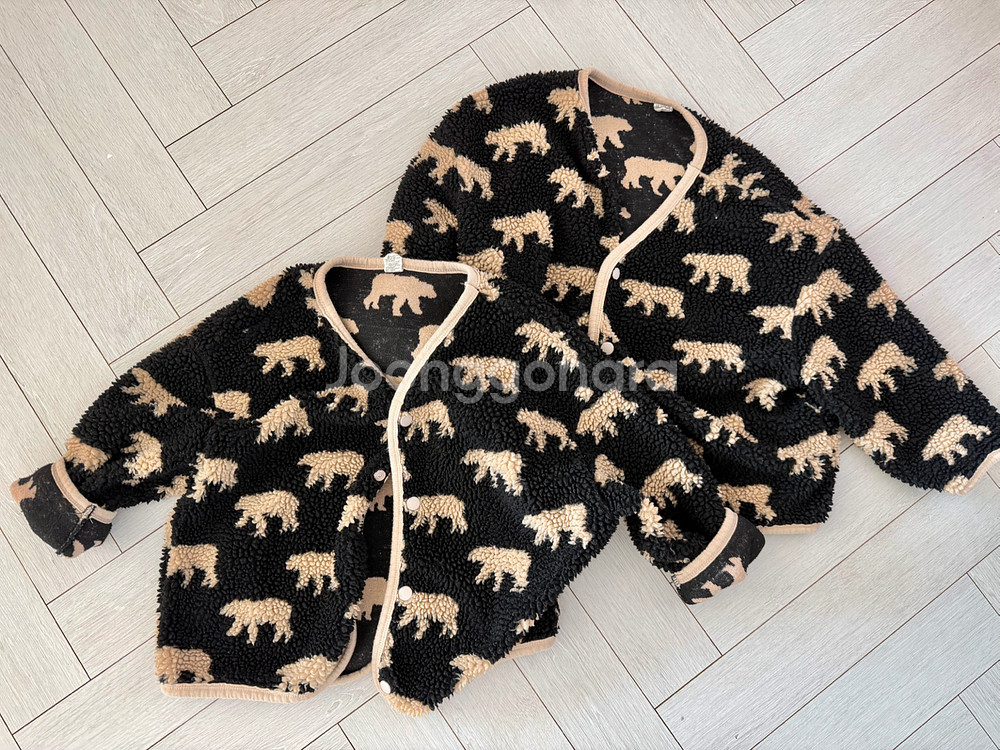 쌍둥이 옷 여아쌍둥이 뽀글이아우터 총6벌 일괄 (우체국택배포함)5~7세--2