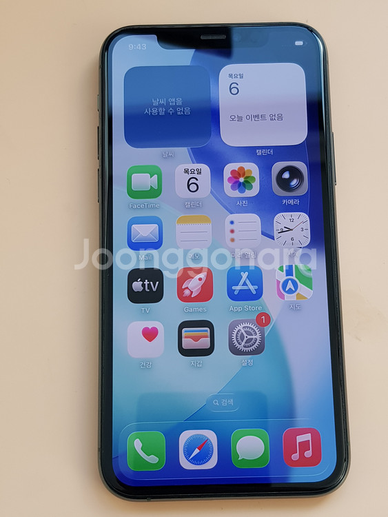 아이폰11프로 512G 그린(A2215) 효율86% 무잔상 판매합니다--0