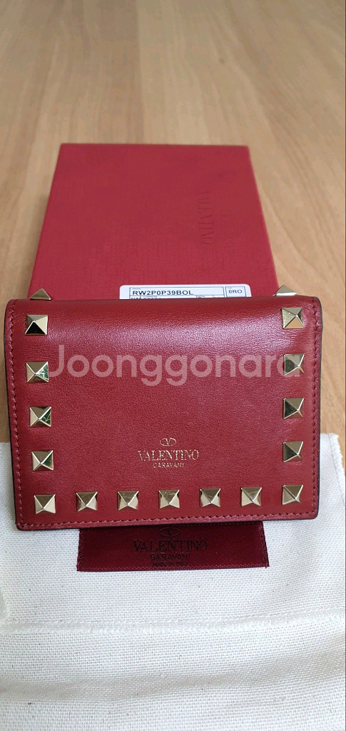 발렌티노 반지갑 카드지갑 정품S급(보증서O)구찌프라다루이비통디올고야드샤넬셀린느보테가생로랑--1