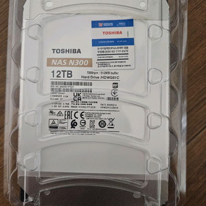 [미개봉 새제품] 도시바 N300 NAS용 12TB 하드디스크