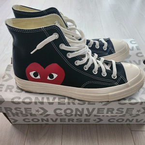 꼼데가르송 컨버스 블랙 하이 285사이즈