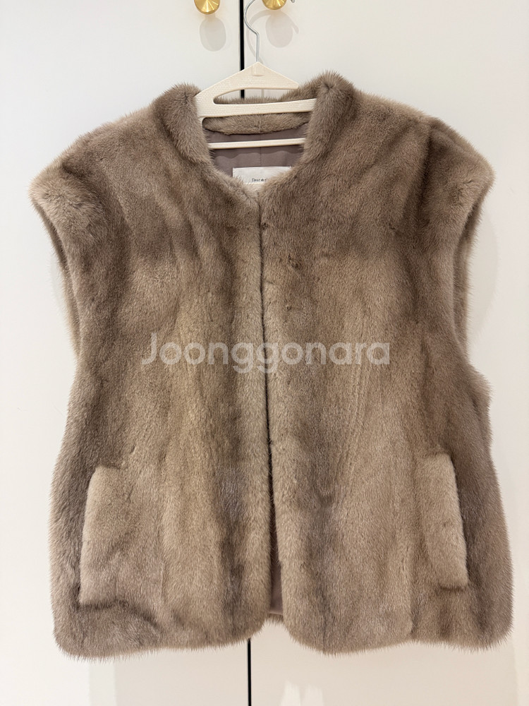 밍크 퍼 베스트--0