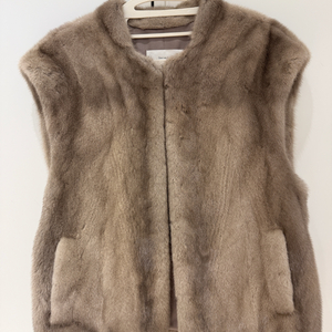 밍크 퍼 베스트