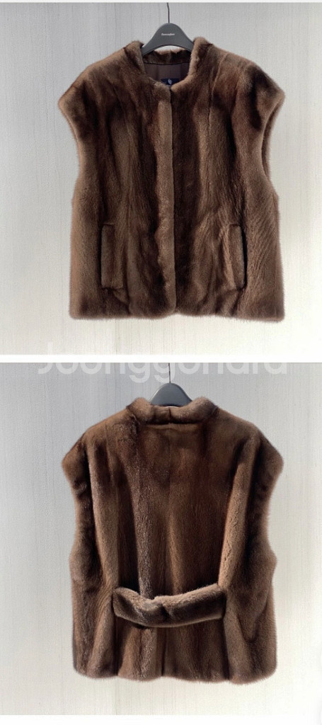 밍크 퍼 베스트--5