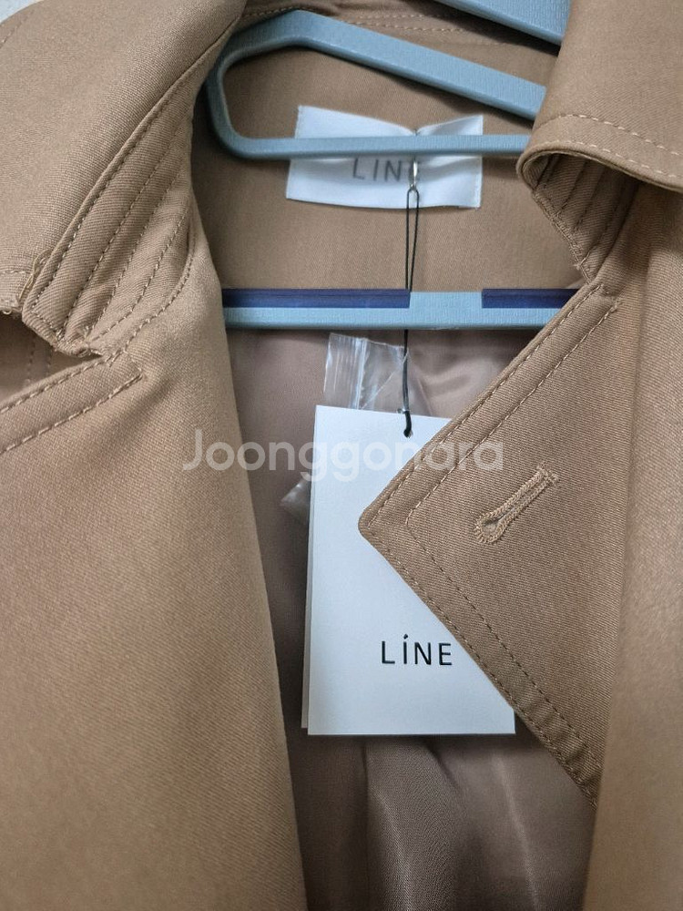 LINE 베이지 여성트렌치 코트 새상품--2