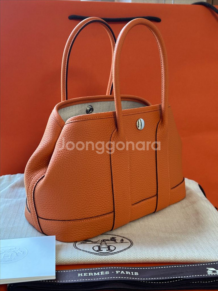 에르메스 네오 가든파티 23 미니 K각인 오랑쥬--1