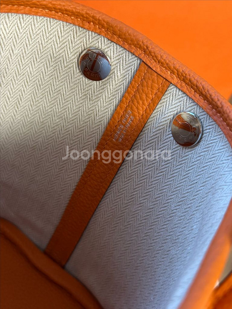 에르메스 네오 가든파티 23 미니 K각인 오랑쥬--5