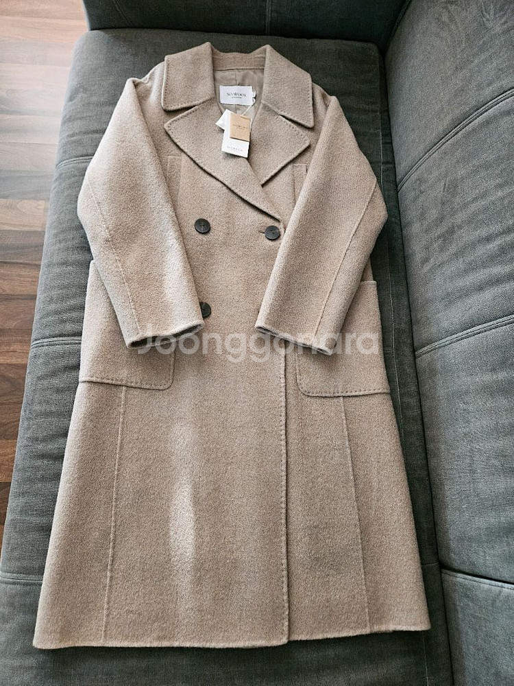 쏘울 라쿤 호주울 프리미엄 정려원 핸드메이드 더블코트 판매해요--0