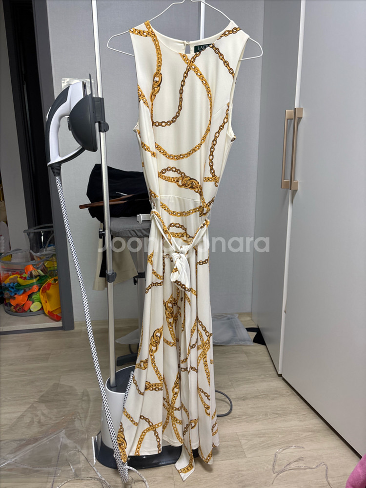 로렌 롱 원피스 랄프로렌 드레스 55-66 물세탁 가능--0