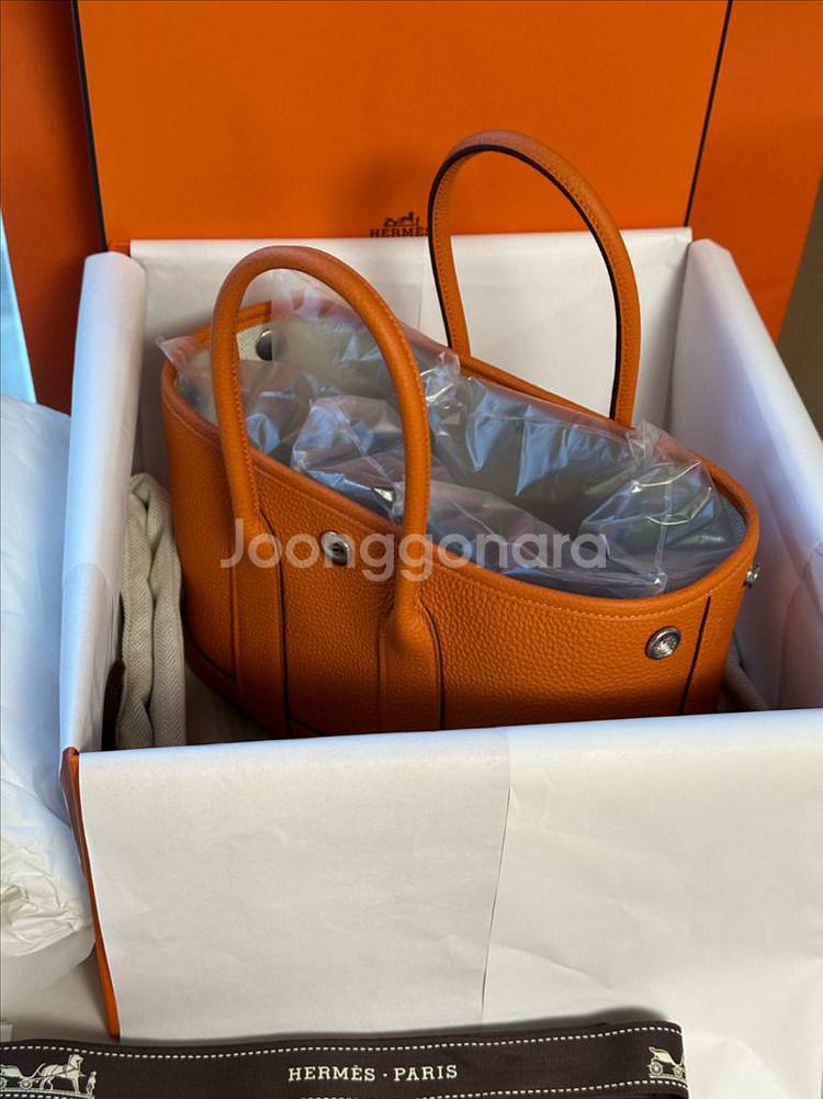 에르메스 네오 가든파티 23 미니 K각인 오랑쥬--6