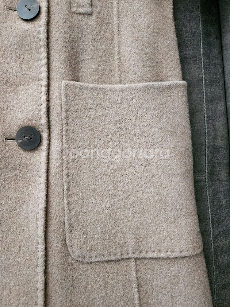 쏘울 라쿤 호주울 프리미엄 정려원 핸드메이드 더블코트 판매해요--11