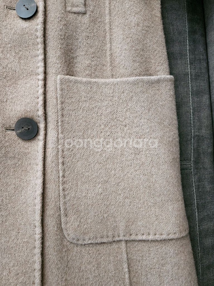 쏘울 라쿤 호주울 프리미엄 정려원 핸드메이드 더블코트 판매해요--17