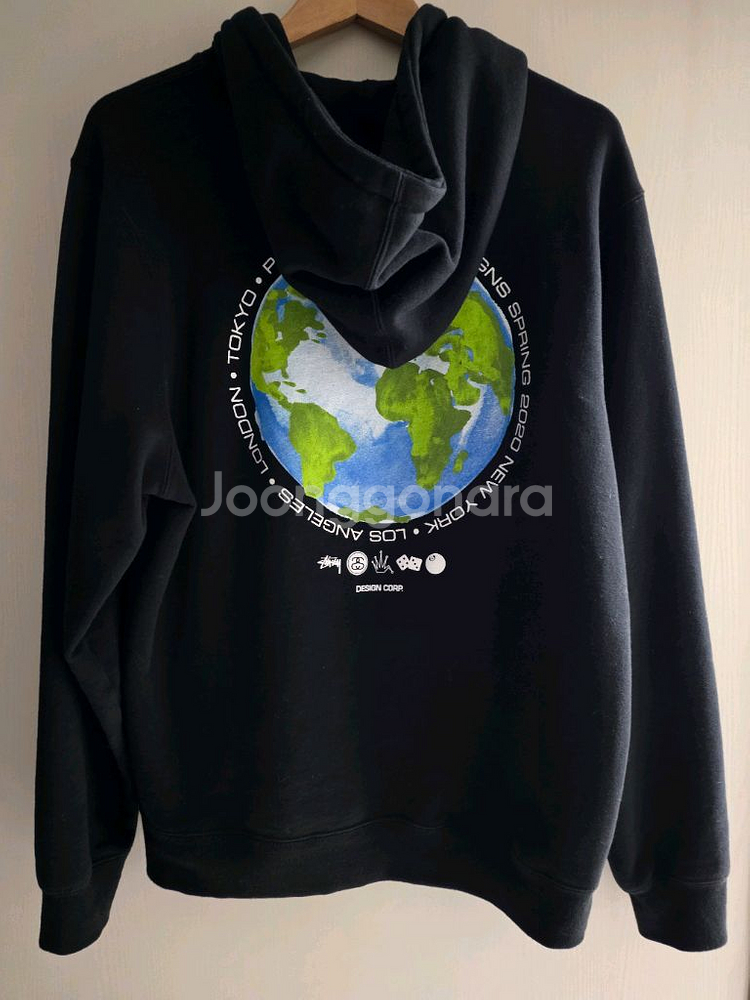 스투시 글로벌 디자인 CORP. 기모 후드티 M(연예인착용제품)공용--0