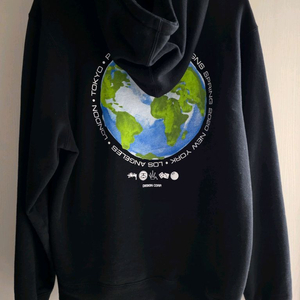 스투시 글로벌 디자인 CORP. 기모 후드티 M(연예인착용제품)공용