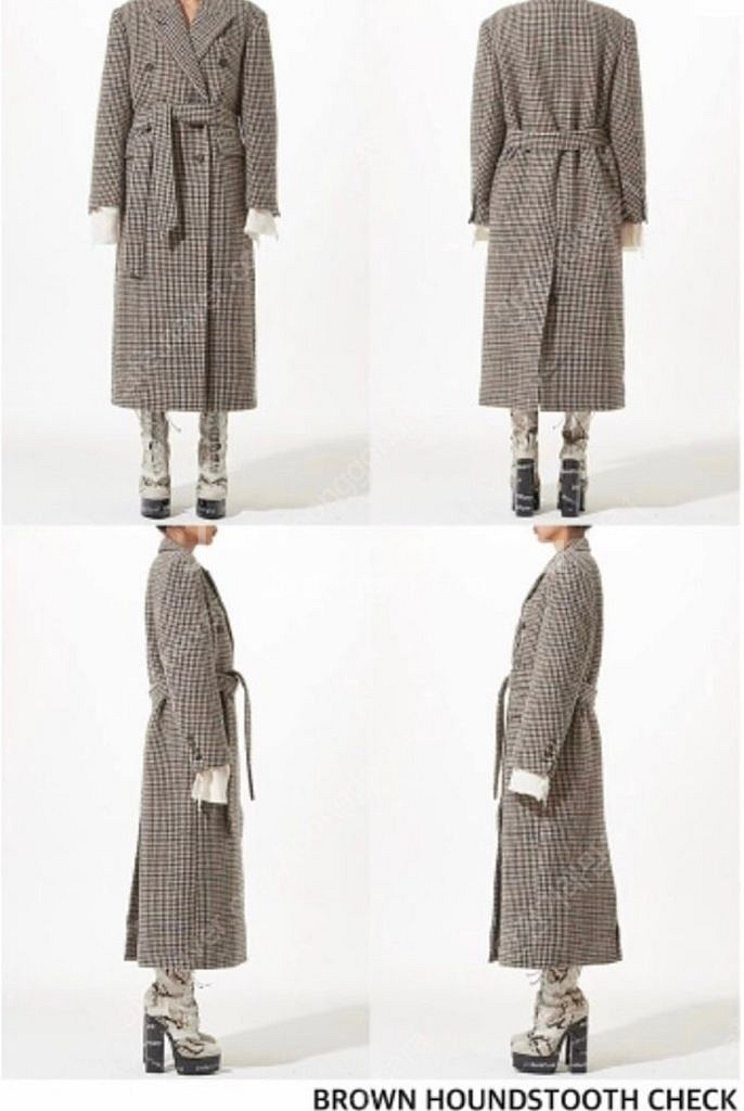 인스턴트펑크 체크더블코트--1