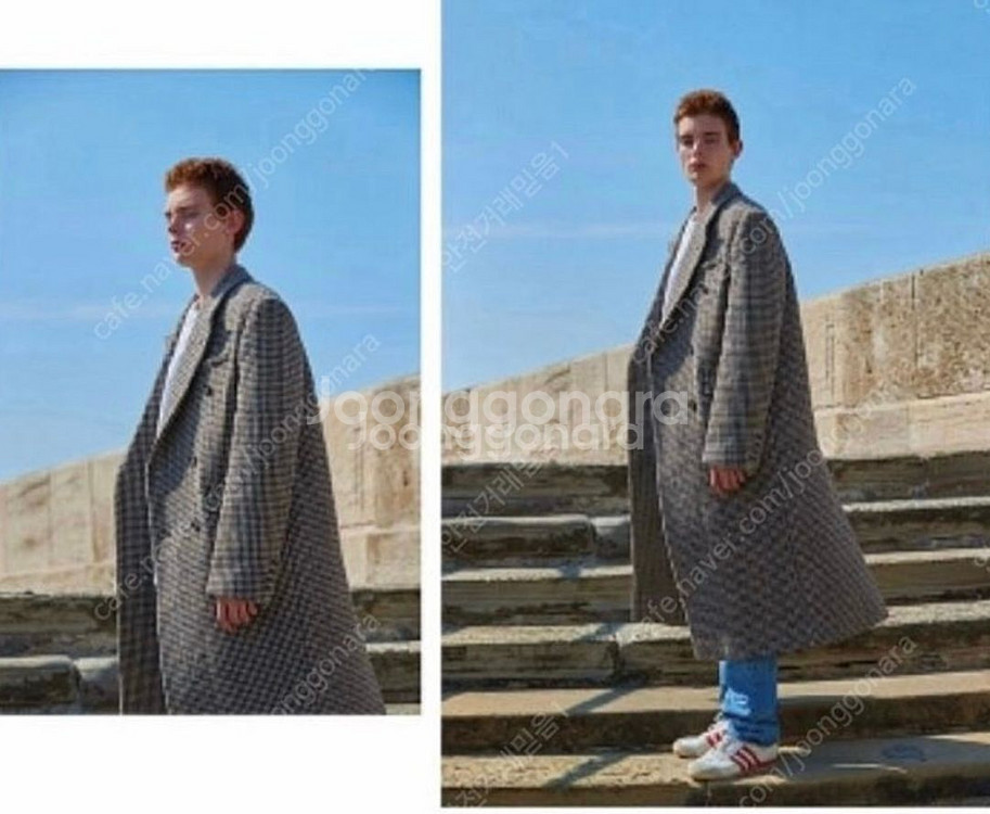 인스턴트펑크 체크더블코트--3