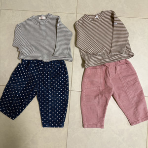 골덴 기모바지2벌 / 반목티2벌