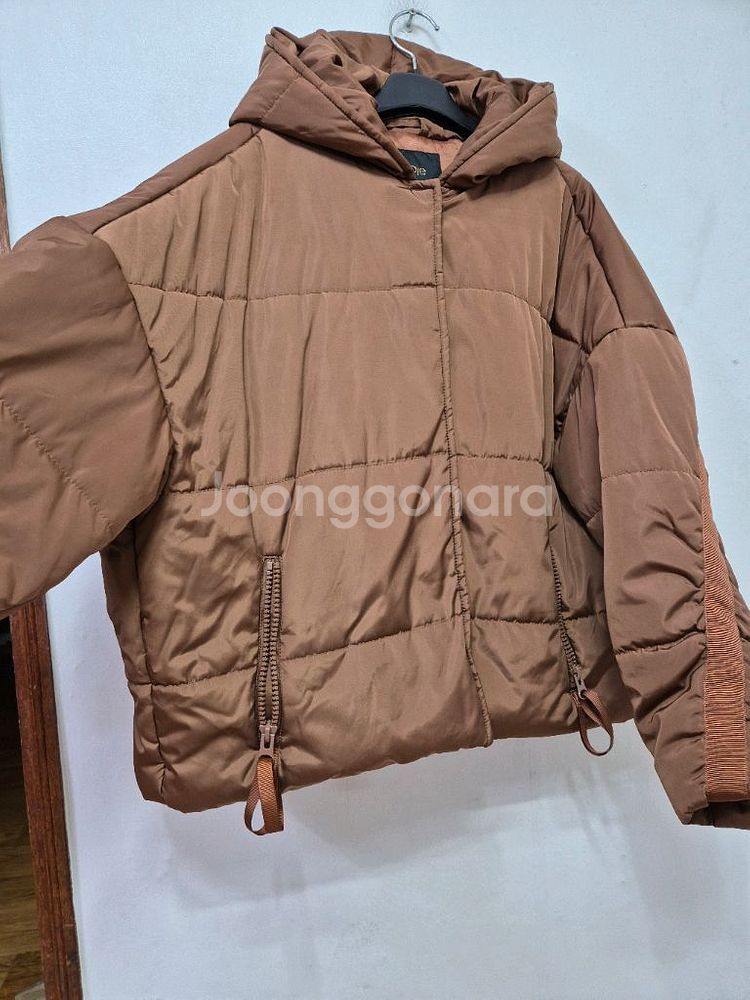 마쥬 루즈핏 후드패딩(프리)--4