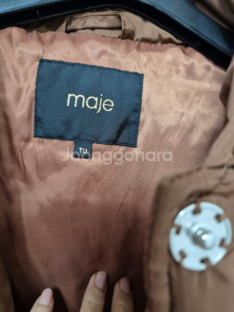 마쥬 루즈핏 후드패딩(프리)--6