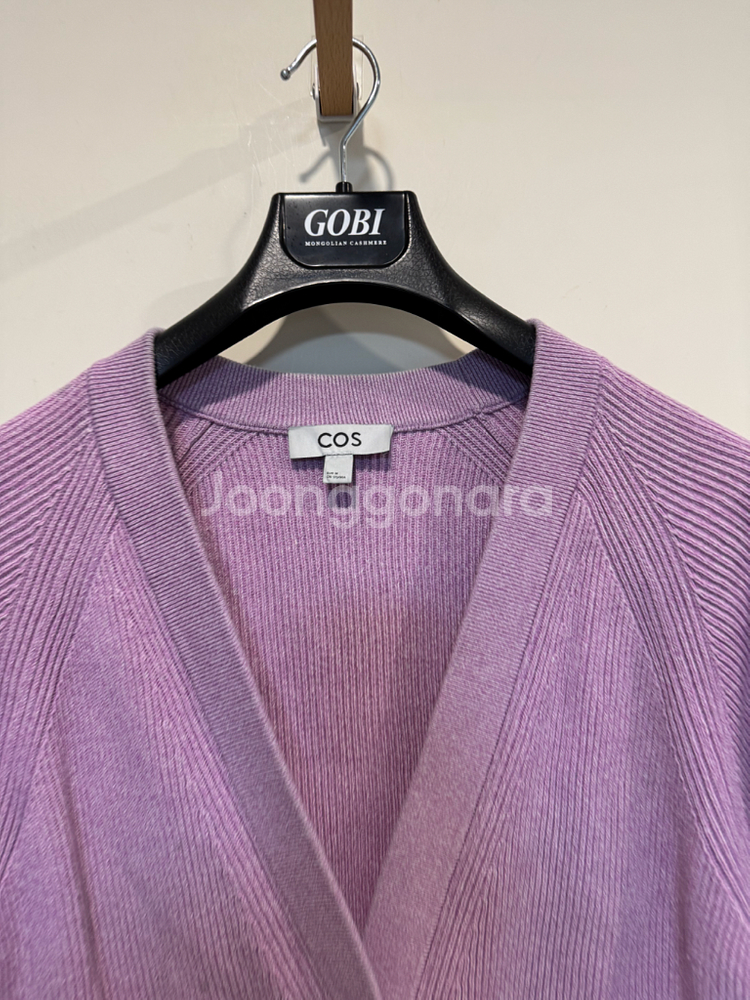 코스 리브드 니트 가디건--3