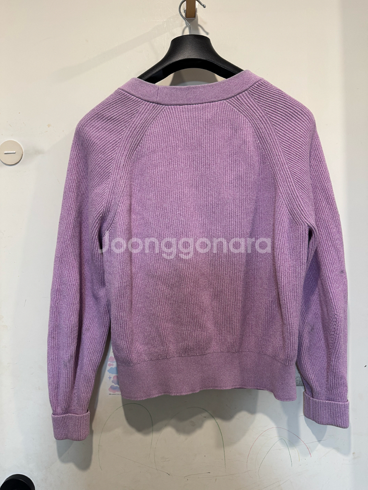 코스 리브드 니트 가디건--2