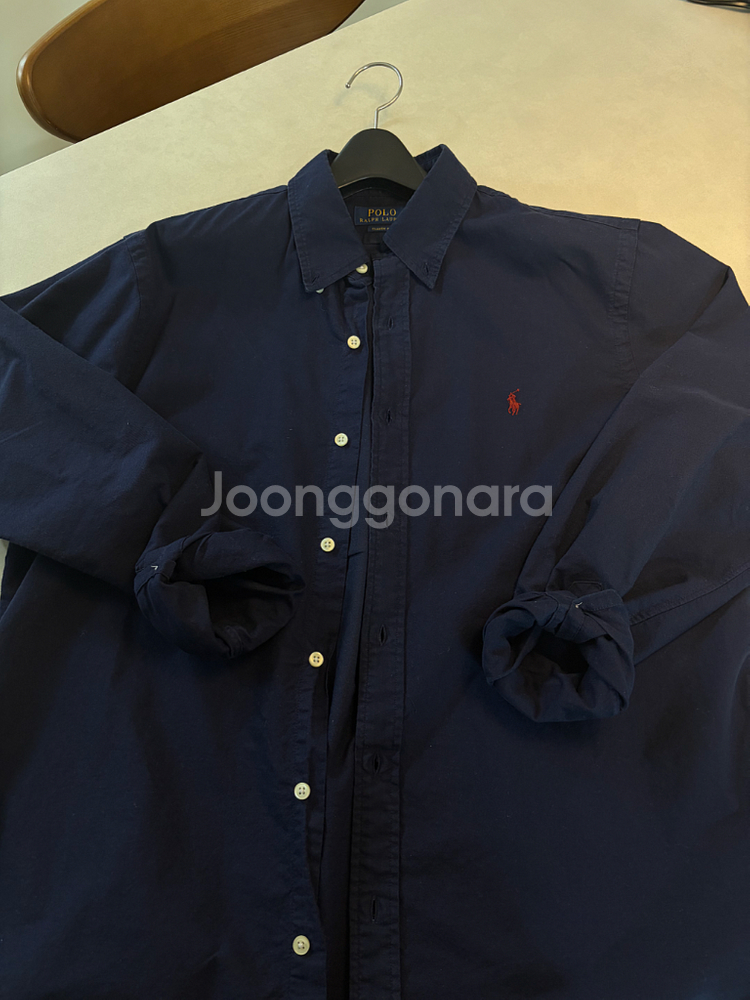 폴로 랄프로렌 가먼트다이 클래식 옥스포드셔츠 네이비 L--1
