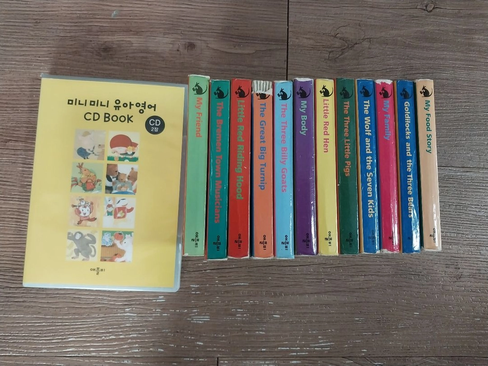 애플비 미니미니 유아영어 cd book 12권과 cd 2장 이미지