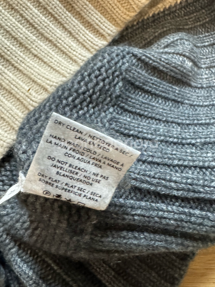 나담 울 캐시미어 배색 터틀넥--6