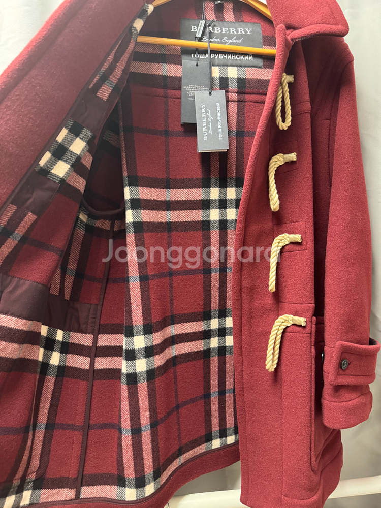 버버리x고샤루브친스키 더플코트(xs)--1
