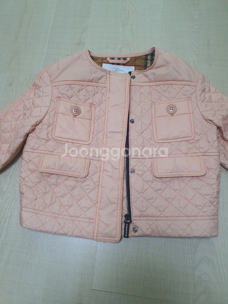 6Y 버버리키즈 누빔 자켓--1
