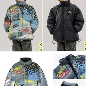 히로 뉴드로잉 리버시블 패딩 블랙140,150 히로 블랭크퀼팅자켓겨깔 블루140