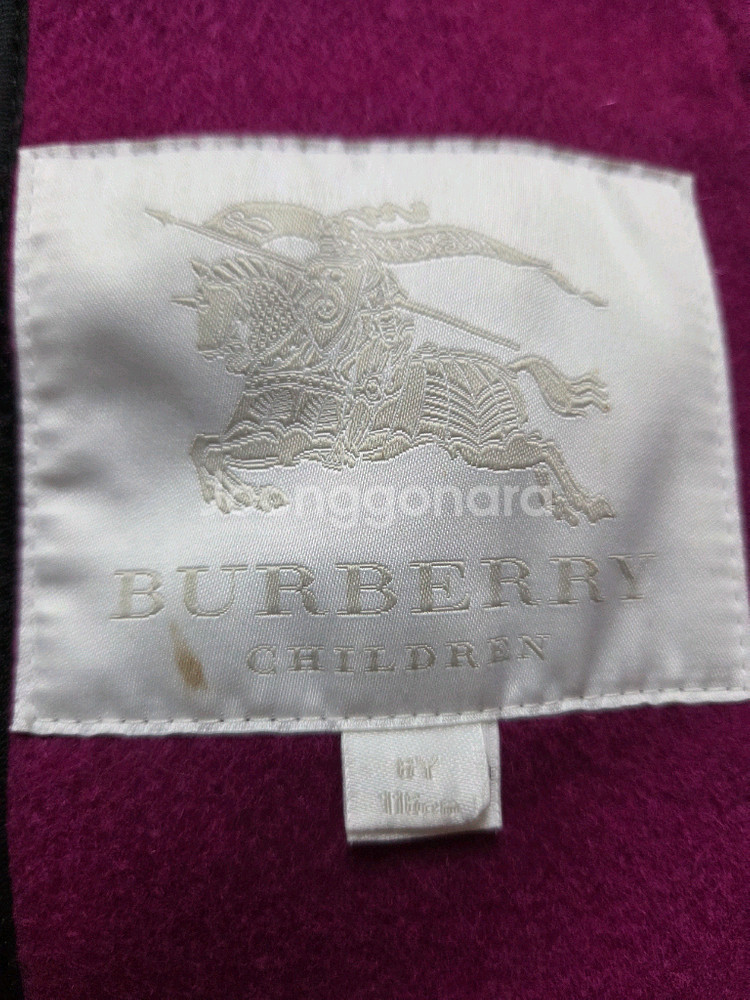 6Y 버버리키즈 더플 코트--4