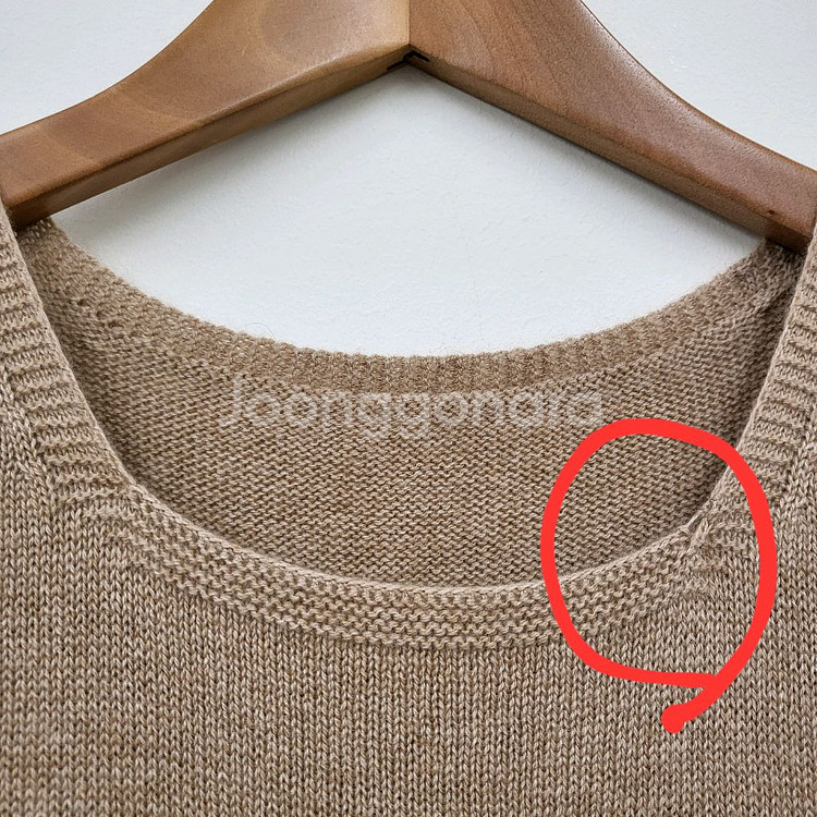 오즈세컨 캐시미어 민소매 원피스--3