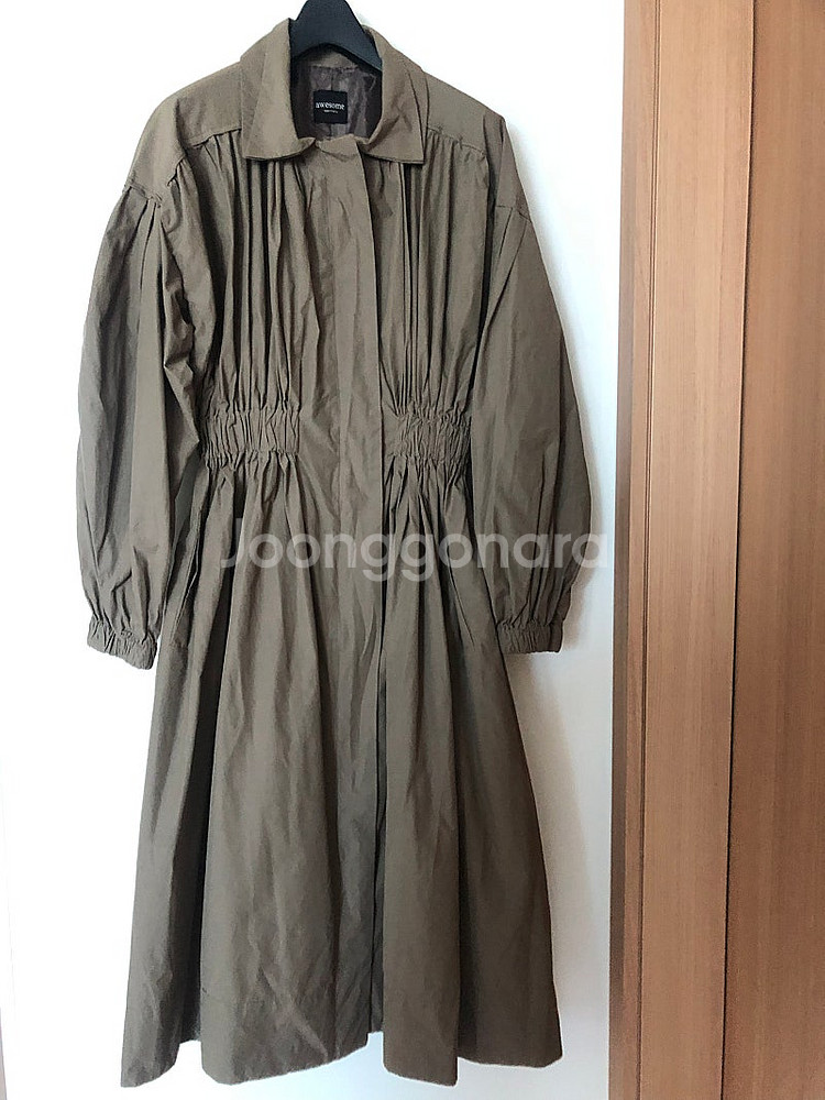 바스락 셔링 오드리 밴딩 퍼프 벌룬 햅번 원피스 트렌치자켓 야상점퍼 타임마인랑방오브제스타일 109000원--4