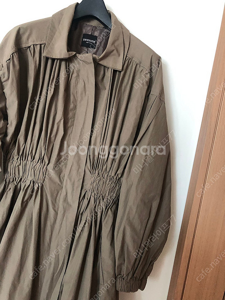 바스락 셔링 오드리 밴딩 퍼프 벌룬 햅번 원피스 트렌치자켓 야상점퍼 타임마인랑방오브제스타일 109000원--6