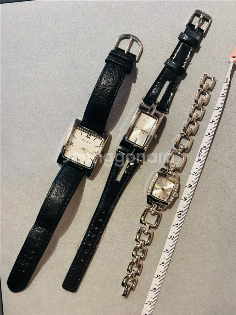 Next 사각 쿼츠 시계 #1,2,3--1