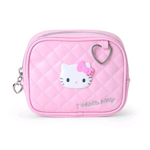 일본 정품 산리오 아이러브 헬로키티 파우치 핑크 새상품 판매합니다.