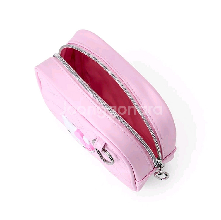 일본 정품 산리오 아이러브 헬로키티 파우치 핑크 새상품 판매합니다.--2