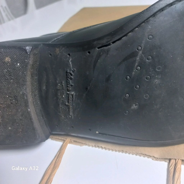 살바토레 페라가모 남성 가죽 부츠 9 1/2E 이미지