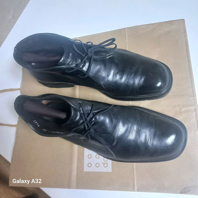 살바토레 페라가모 남성 가죽 부츠 9 1/2E 이미지